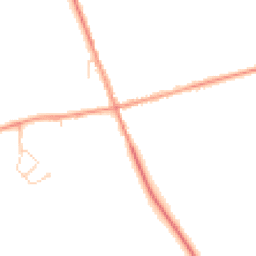 Daytime road noise heatmap for DE12 7QQ