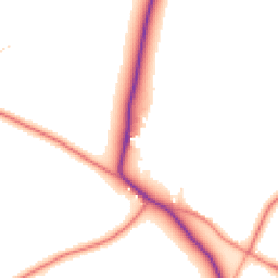 Daytime road noise heatmap for DE12 8AP