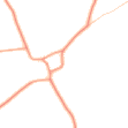 Daytime road noise heatmap for DE12 8ED
