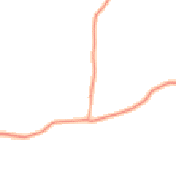 Daytime road noise heatmap for DE12 8EE