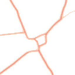 Daytime road noise heatmap for DE12 8EQ