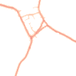 Daytime road noise heatmap for DE12 8EU
