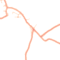Daytime road noise heatmap for DE12 8JJ