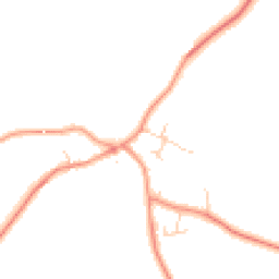 Daytime road noise heatmap for DE12 8LY