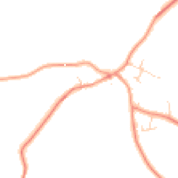 Daytime road noise heatmap for DE12 8LZ