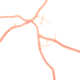 Daytime road noise heatmap for DE12 8NL