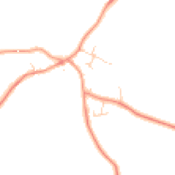 Daytime road noise heatmap for DE12 8NW