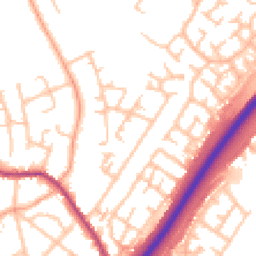 Daytime road noise heatmap for DE13 0AG