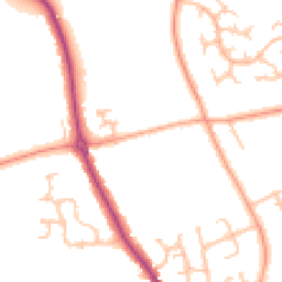 Daytime road noise heatmap for DE13 0AS