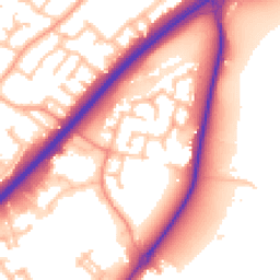 Daytime road noise heatmap for DE13 0AU