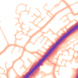 Daytime road noise heatmap for DE13 0BX