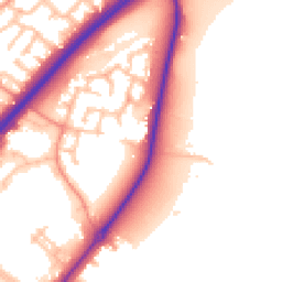 Daytime road noise heatmap for DE13 0DF