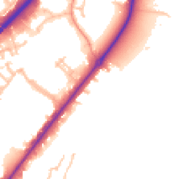 Daytime road noise heatmap for DE13 0DR
