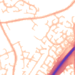 Daytime road noise heatmap for DE13 0FH