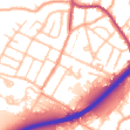 Daytime road noise heatmap for DE13 0FU