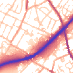 Daytime road noise heatmap for DE13 0GF