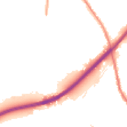 Night-time road noise heatmap for DE13 0GF