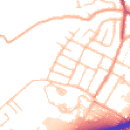 Daytime road noise heatmap for DE13 0QG