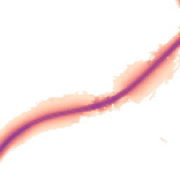 Night-time road noise heatmap for DE13 0RG
