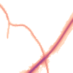 Night-time road noise heatmap for DE13 0RN