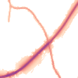 Night-time road noise heatmap for DE13 0TT