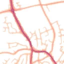 Daytime road noise heatmap for DE13 0UX
