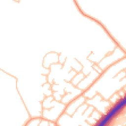 Daytime road noise heatmap for DE13 0WA
