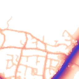 Daytime road noise heatmap for DE13 7AG