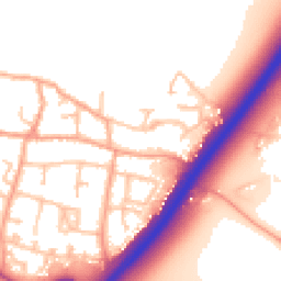 Daytime road noise heatmap for DE13 7AH