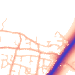 Daytime road noise heatmap for DE13 7AP