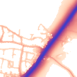 Daytime road noise heatmap for DE13 7AT