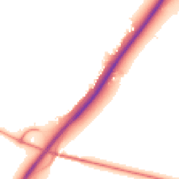 Night-time road noise heatmap for DE13 7AX