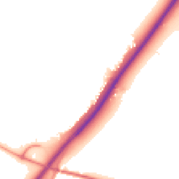 Night-time road noise heatmap for DE13 7AY
