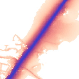 Daytime road noise heatmap for DE13 7BA