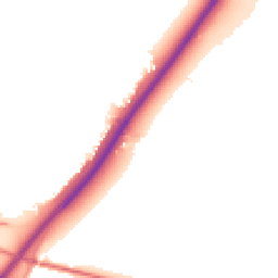 Night-time road noise heatmap for DE13 7BD