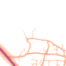 Daytime road noise heatmap for DE13 7BF
