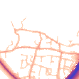 Daytime road noise heatmap for DE13 7BS