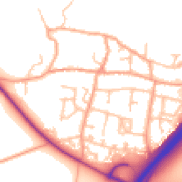 Daytime road noise heatmap for DE13 7EG
