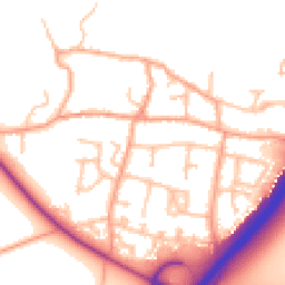 Daytime road noise heatmap for DE13 7FD