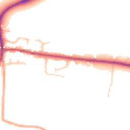 Daytime road noise heatmap for DE13 7HL