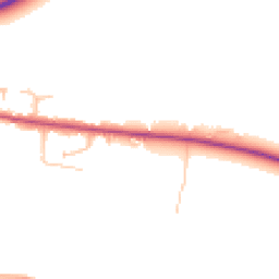 Daytime road noise heatmap for DE13 7HS