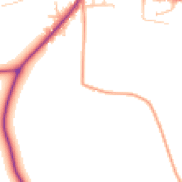 Daytime road noise heatmap for DE13 7JF