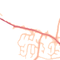 Daytime road noise heatmap for DE13 8AB