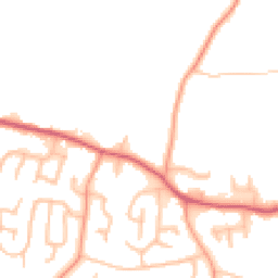 Daytime road noise heatmap for DE13 8AT