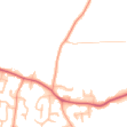 Daytime road noise heatmap for DE13 8AU