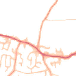 Daytime road noise heatmap for DE13 8AX