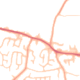 Daytime road noise heatmap for DE13 8BF