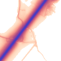 Daytime road noise heatmap for DE13 8DA