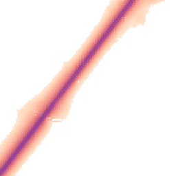 Night-time road noise heatmap for DE13 8DA