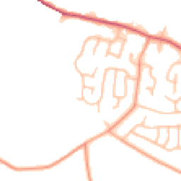 Daytime road noise heatmap for DE13 8DL